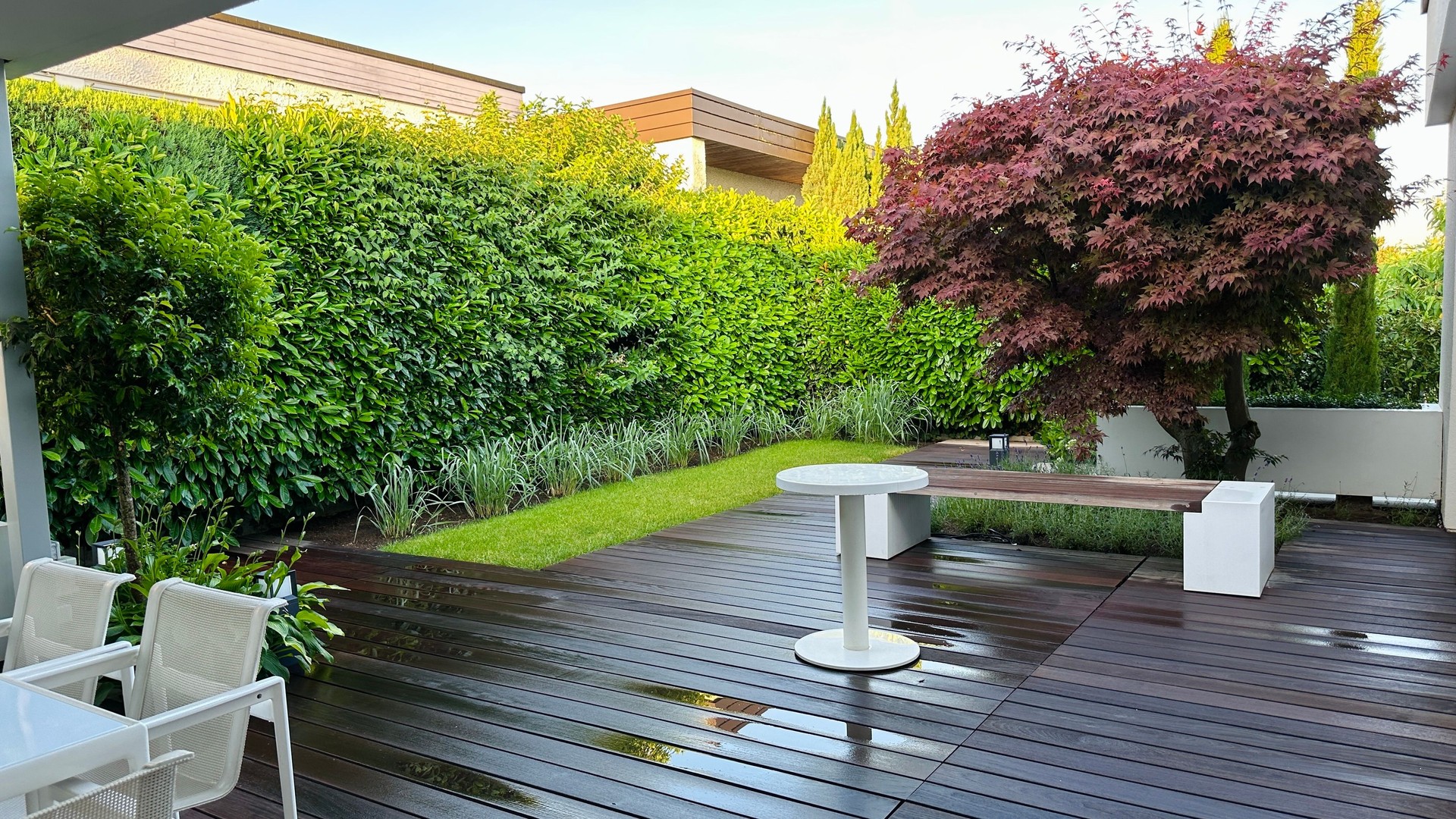 Wet patio